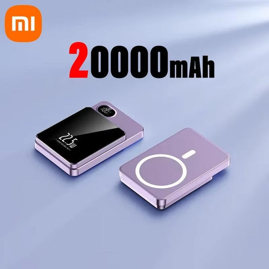 Original 30000Mah Wireless Magnetic Power Bank Magsafe Ultra Fast Charging Portable Large Capacity Phone Accessories